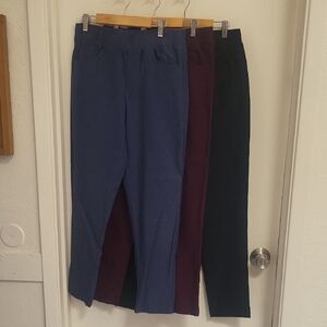 Bundle!3 Pairs Of Size Small 32 Degrees Pants in Navy, Maroon, and Black